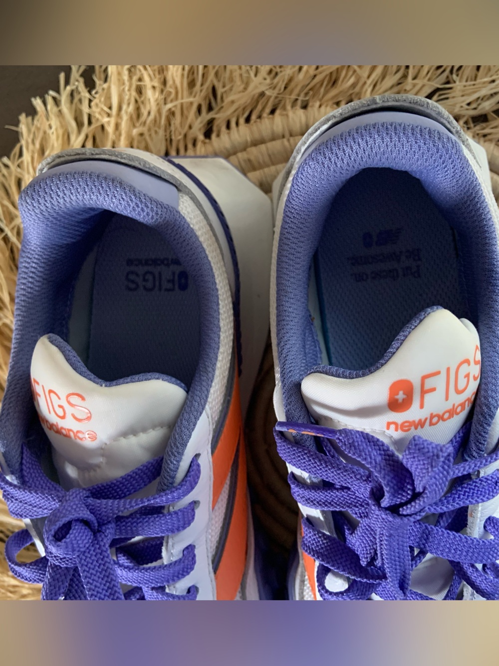 NEW BALANCE X FIGS XC-72 Clemson Orange Purple Sneakers M6 W7.5 - Picture 7 of 13